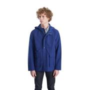 Japanse waterafstotende parka in elektrisch blauw L'Exception Paris , ...