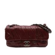 Pre-owned Leather chanel-bags Chanel Vintage , Red , Dames