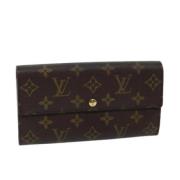 Pre-owned Canvas wallets Louis Vuitton Vintage , Brown , Dames