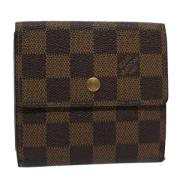 Pre-owned Canvas wallets Louis Vuitton Vintage , Brown , Dames