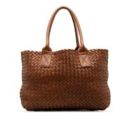 Pre-owned Leather totes Bottega Veneta Vintage , Brown , Dames