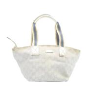 Pre-owned Canvas totes Gucci Vintage , Beige , Dames