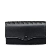 Pre-owned Leather key-holders Bottega Veneta Vintage , Black , Dames