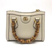 Pre-owned Leather gucci-bags Gucci Vintage , White , Dames