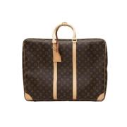 Pre-owned Leather travel-bags Louis Vuitton Vintage , Brown , Dames