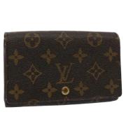 Pre-owned Canvas wallets Louis Vuitton Vintage , Brown , Dames