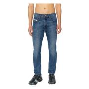 Blauwe D-Strukt Jeans, Bestverkocht Model Diesel , Blue , Heren