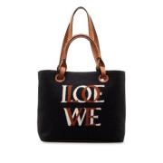 Pre-owned Wool totes Loewe Pre-owned , Blue , Dames