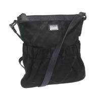 Pre-owned Nylon shoulder-bags Burberry Vintage , Black , Dames