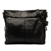 Pre-owned Leather shoulder-bags Prada Vintage , Black , Dames