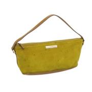 Pre-owned Suede pouches Gucci Vintage , Yellow , Dames