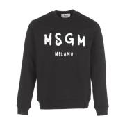 Zwarte Msgm Sweaters Msgm , Black , Heren