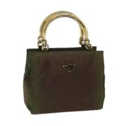 Pre-owned Nylon handbags Prada Vintage , Brown , Dames