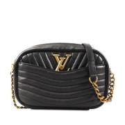 Pre-owned Leather handbags Louis Vuitton Vintage , Black , Dames