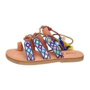 Textielen sandalen voor vrouwen  Blue , Multicolor , Dames