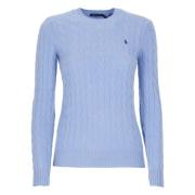 Lichtblauwe Wol Kasjmier Trui Ralph Lauren , Blue , Dames