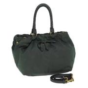 Pre-owned Nylon handbags Prada Vintage , Green , Dames