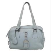 Pre-owned Leather crossbody-bags Prada Vintage , Blue , Dames