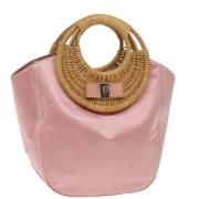 Pre-owned Satin handbags Salvatore Ferragamo Pre-owned , Pink , Dames