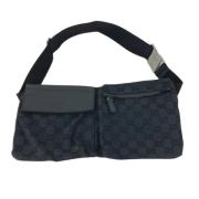 Pre-owned Canvas gucci-bags Gucci Vintage , Black , Heren