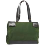 Pre-owned Nylon totes Prada Vintage , Green , Dames