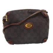 Pre-owned Canvas gucci-bags Gucci Vintage , Brown , Dames