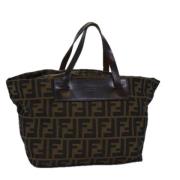 Pre-owned Canvas handbags Fendi Vintage , Black , Dames