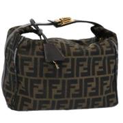 Pre-owned Nylon handbags Fendi Vintage , Brown , Dames