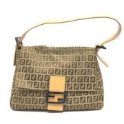 Pre-owned Leather fendi-bags Fendi Vintage , Beige , Dames