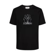 T-shirt met beerprint Iceberg , Black , Heren