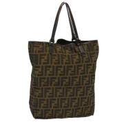 Pre-owned Canvas handbags Fendi Vintage , Brown , Dames