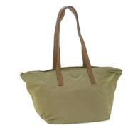 Pre-owned Nylon totes Prada Vintage , Beige , Dames