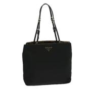 Pre-owned Nylon handbags Prada Vintage , Black , Dames