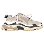 Pre-owned Polyester sneakers Balenciaga Vintage , Beige , Dames