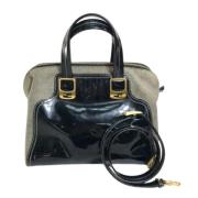 Pre-owned Canvas fendi-bags Fendi Vintage , Black , Dames