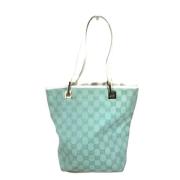 Pre-owned Canvas gucci-bags Gucci Vintage , Blue , Dames