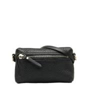 Pre-owned Leather crossbody-bags Burberry Vintage , Black , Dames