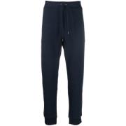 Blauwe Katoenen Sweatpants met Geborduurd Logo Polo Ralph Lauren , Blu...