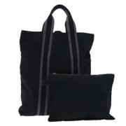 Pre-owned Canvas totes Hermès Vintage , Black , Dames