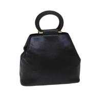 Pre-owned Leather handbags Celine Vintage , Black , Dames