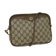 Pre-owned Leather gucci-bags Gucci Vintage , Beige , Dames