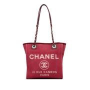 Pre-owned Leather chanel-bags Chanel Vintage , Red , Dames