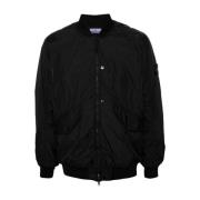 Pufferjas met Compass Logo Stone Island , Black , Heren