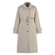 Stijlvolle Trenchcoat Woolrich , Beige , Dames