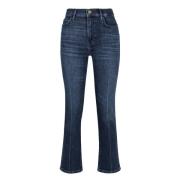 Straight Cut Cotton Jeans Frame , Blue , Dames