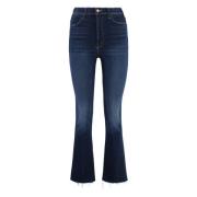 Stretch katoenen jeans met koperen details Mother , Blue , Dames