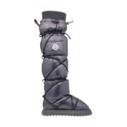 Hoge laarzen met zak en details Moncler , Black , Dames