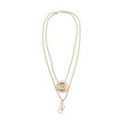 Elegante Gouden Hanger Ketting JW Anderson , Yellow , Dames