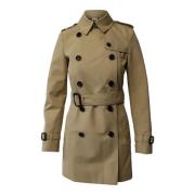 Pre-owned Polyester outerwear Burberry Vintage , Beige , Dames