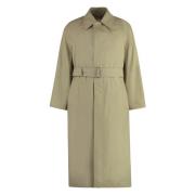 Klassieke Katoenen Trenchcoat Burberry , Beige , Dames